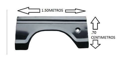 Lienzo Salpicadera Trasera Izquierda Ford Pickup 73 A 79 