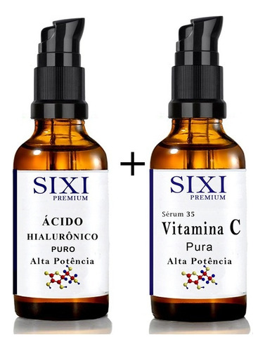 Acido Hialurônico + Vitamina C Pura - Clareador E Anti Idade Tipo de pele Todas