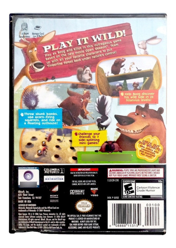 Open Season Nintendo Game Cube (Reacondicionado)