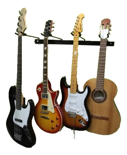 Soporte Para 4 Guitarras Bajo Acustica Electrica Musicapilar