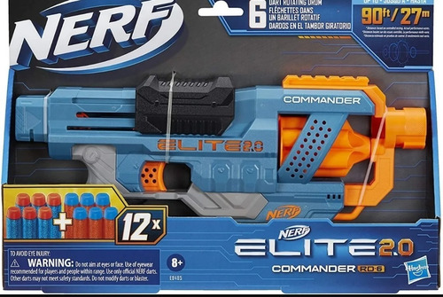 Pistola Nerf Elite 2.0 Commander 12 Dardos Hasbro