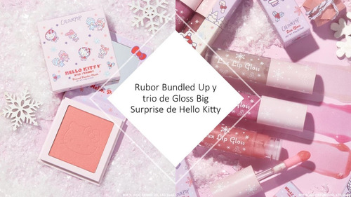 Hello Kitty Rubor Bundled Up Y Trio De Gloss Big Surprise