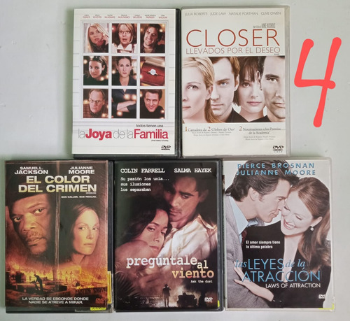 Lote Dvds Cinco Por Doscientos Original Dvd (Usado)
