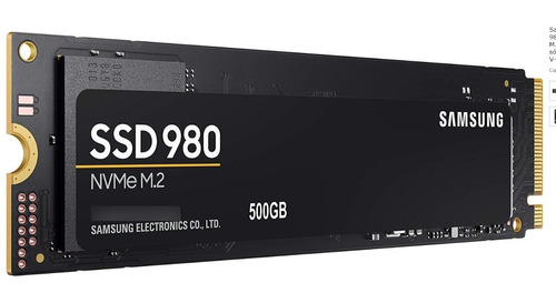 Ssd Samsung 980 500gb Nvme M.2 Mz-v8v500b/am