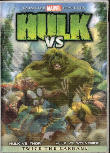 Hulk / Vs Thor Wolverine Película Dvd Ed. De Holograma