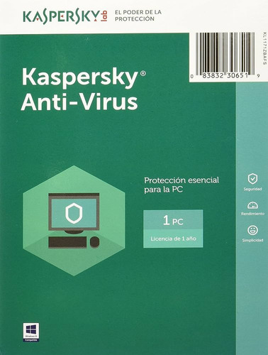Antivirus Kaspersky Original: 1 Año 1 Dispositivo Windows