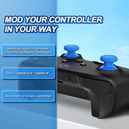 Joysticks Tomsin Para Xbox One Y Series X/s - 4 Piezas Azul