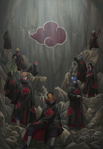 Imagem 1 de 3 de Quadro Naruto Akatsuki Decorativo Personalizado Em Mdf