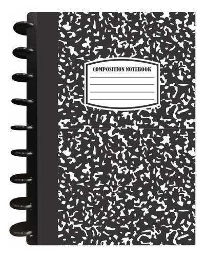 Cuaderno Discos T/frances 80hjs 105grs Pastadura 2 Separador Composition Negro