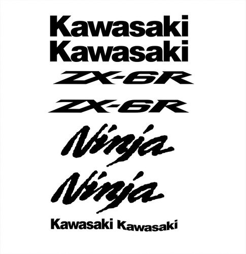 Adesivos Lateral Compatível Kawasaki Zx-6r 2009/2011 Branca Cor KAWASAKI NINJA ZX-6R 2009 À 2011 BRANCA