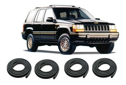 Jeep Grand Cherokee 1993 / 1999 Burletes Puertas Del + Trase