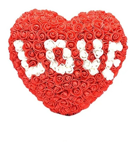 Corazón De Rosas De Goma Eva Love 33cm Rojo
