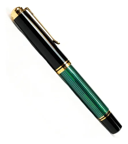 Pelikan 万年筆 グリーン・ブラック M1000 BB Caneta Tinteiro Pelikan M1000 Black Green Pena M Cor da tinta