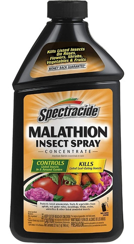 Insecticida Mata Insectos Malatión, 32 Onzas Líquidas