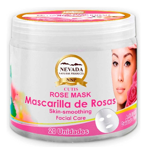 Mascarilla Facial De Rosas Nevada Natural X 20 Unidades Tipo de piel Todo tipo de piel