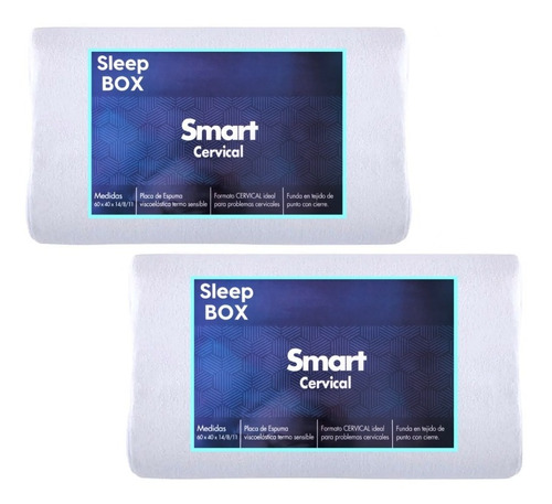 Imagen 1 de 3 de Almohada Inteligente Cervical Sleep Box X 2 Unidades