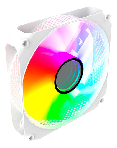 Kit 3 Cooler Fan Rgb Pc Gamer - Branco Clanm