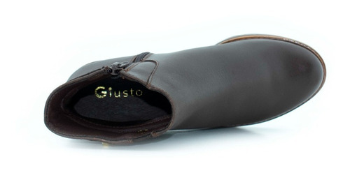Botín De Piel Giusto Para Mujer Comodo 15104 Envio Gratis