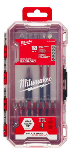 Juego De Puntas Phillips Plana Torx Milwaukee 48-32-4403