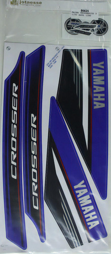 Kit Adesivo Jogo Faixas Yamaha Crosser 150 2021/22 Cor Azul