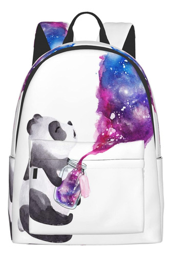 Fehuew Mochila De 16 Pulgadas Panda Botella Galaxy Mochila P