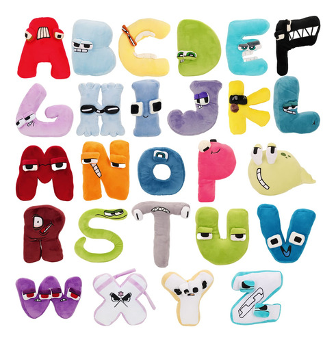 Dnseviul Alphabet Lore - Juguetes De Peluche, 26 Piezas De P