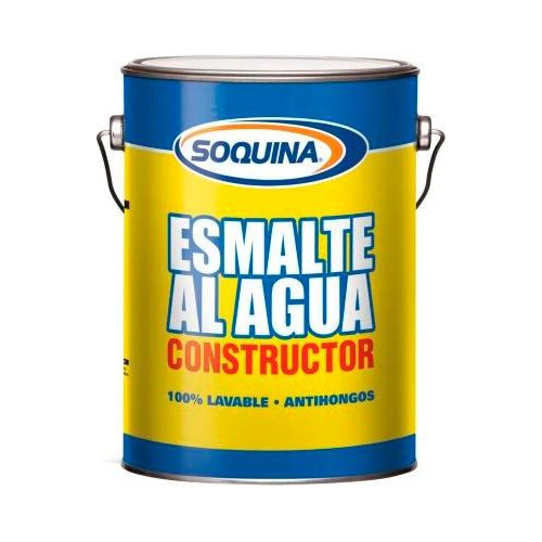 Soquina Esmalte Al Agua Constructor Blanco Gl