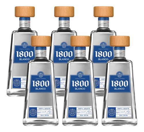 Tequila 1800 Blanco 700 Ml (6 Pack)