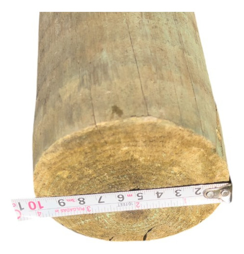 Poste De Madera Pino Impregnado 10cm X 3 Mts 1 Pieza