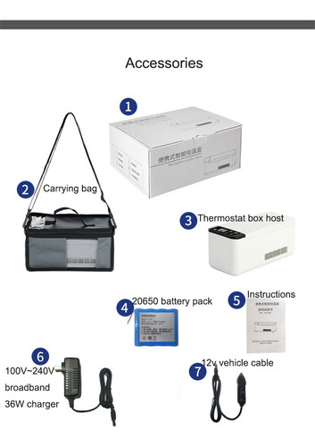 Versión De Batería Única Refrigerador Portátil De Insulina