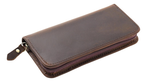Caja De Almacenamiento De Bolígrafos Marrón Oscuro