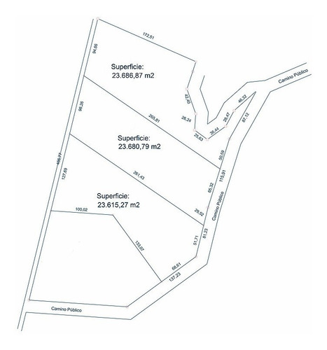 Venta 3 Fracciones De Terrenos Contiguos (2 Has C/u)- Vertientes De La Granja