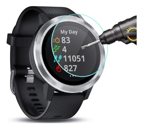 Película Vidro Compatível Com Garmin Vivoactive 5 C/ 01 Unid