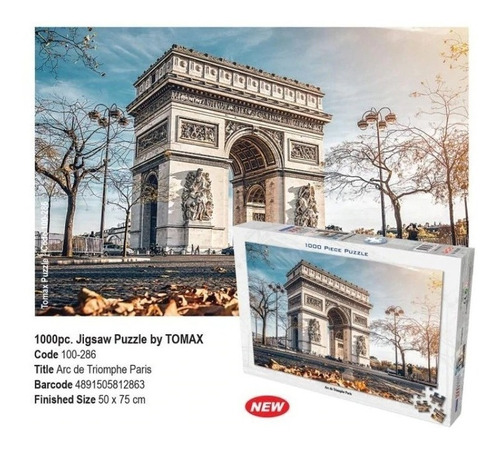 Puzzle Arco Del Triunfo Paris - 1000 Pz Tomax Jigsaw 100-286