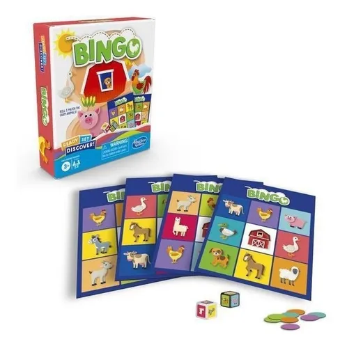 Jogo Bingo Infantil Animais da Fazenda - Hasbro F1401