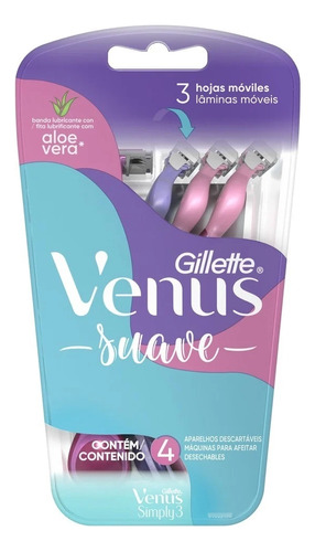 Gillette Venus Simply 3 Máquina De Afeitar