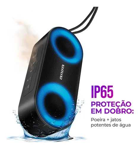 Aiwa AWS-SP-01 Caixa De Som Speaker Bluetooth Cor Preto Aiwa - 5