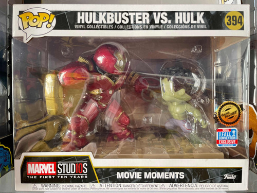 Funko Pop Hulk 10, Mole Zombie 10, Rides, Movie Moments. (Usado)