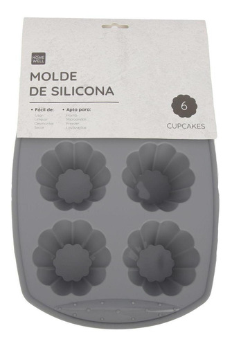 Molde De Silcona Cupcakes 29x20x4cm