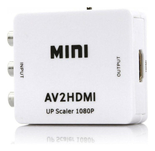 Conversor Mini Av2 Para Hdmi Full Hd 1080p 60hz