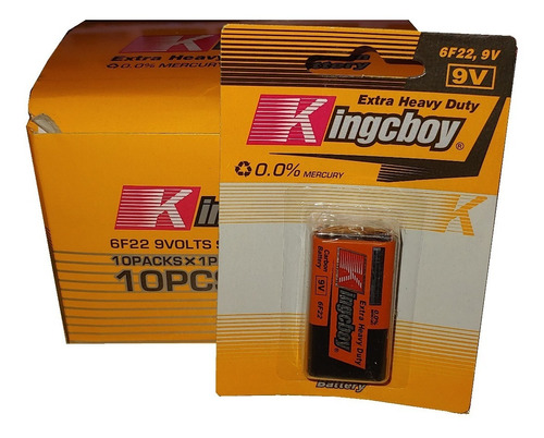 Pila Bateria 9v Kingcboy 0,00% Mercurio 6f22 9 Volts