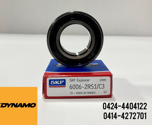 Rodamiento Marca Skf Modelo 6006-2rs1/c3