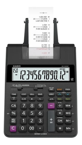 Calculadora Casio Hr100rc Mini Con Impresora Con  