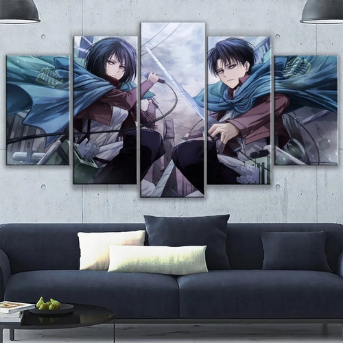 5 Cuadros Mikasa Ackerman Eren Jaeger Attack On Titan 150x84