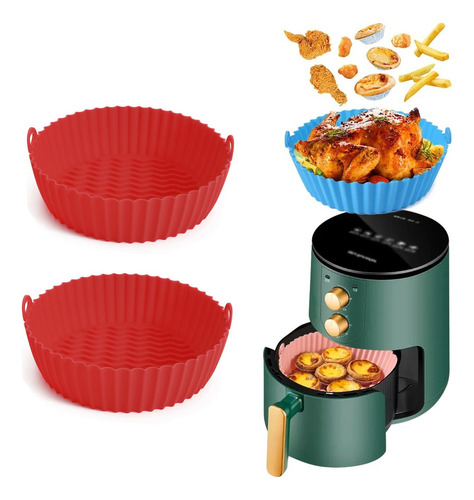 Bandeja Antiadherente Air Fryer Accessories De 2 Piezas