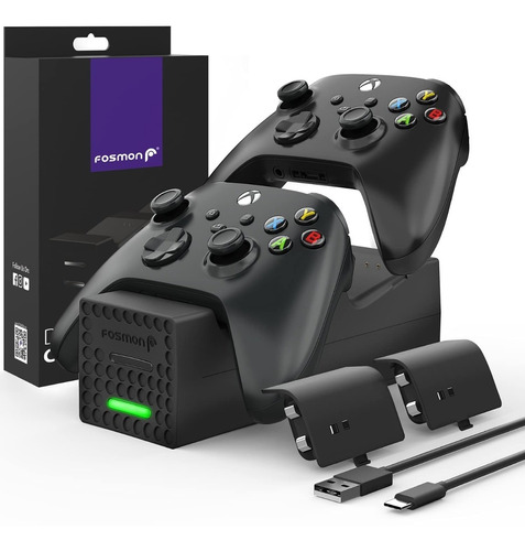 Cargador Xbox Xs Control Series X Dual Bateria Base Carga 