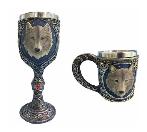 Taza + Copa Lobo Stark Game Of Thrones Halloween Tazon Mug