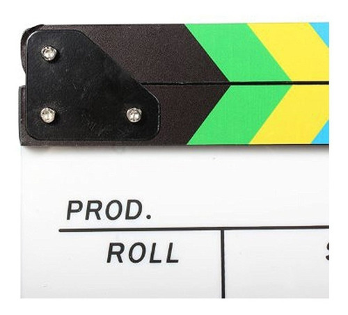 Imagen 6 de 7 de Claqueta Acrílica Magnética Para Producciones De Vídeo, Cine