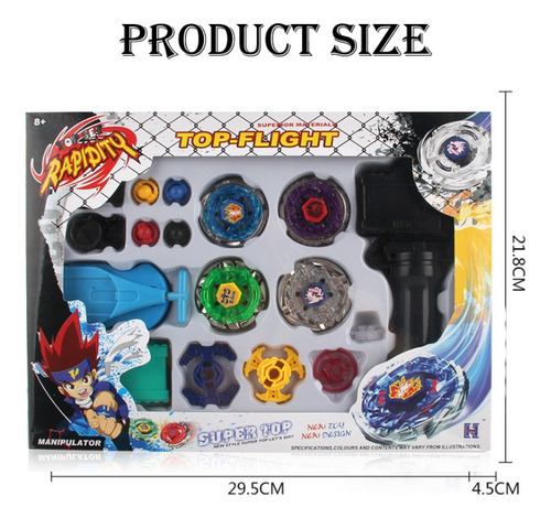 R 4 Cuchillas Beyblade Metal Blay Blade Super Tornado Fusion