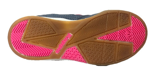 Imagen 5 de 5 de Kappa Botin Futbol Niño Kompo Ic Kids Gris-rosa-vd Ras